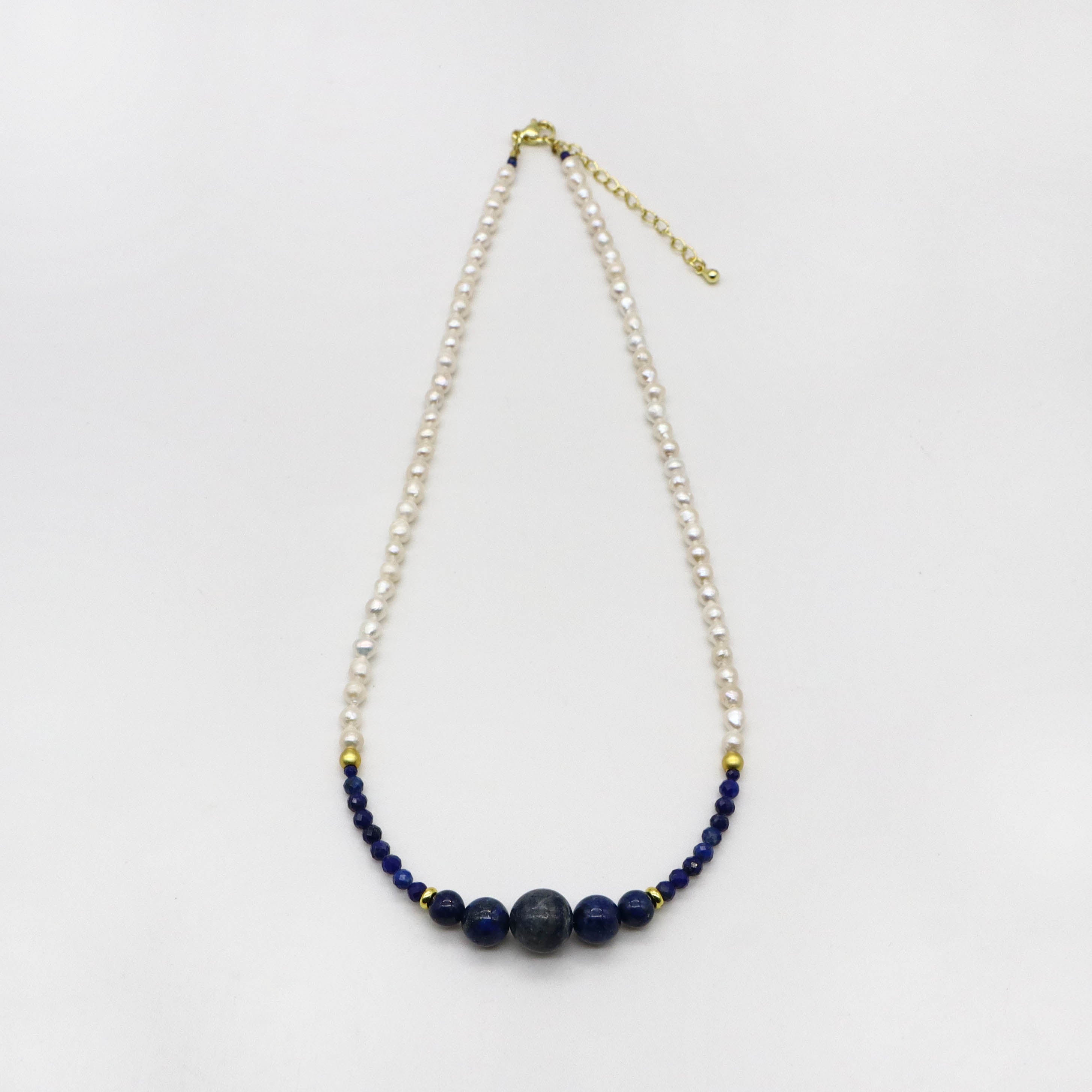 Fresh Water Pearl Lapis Necklace