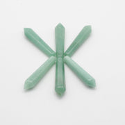 Natural Stone Hexagon Prism Loose Beads