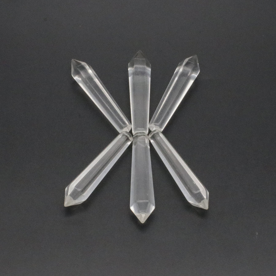 Natural Stone Hexagon Prism Loose Beads