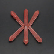 Natural Stone Hexagon Prism Loose Beads