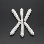 Natural Stone Hexagon Prism Loose Beads
