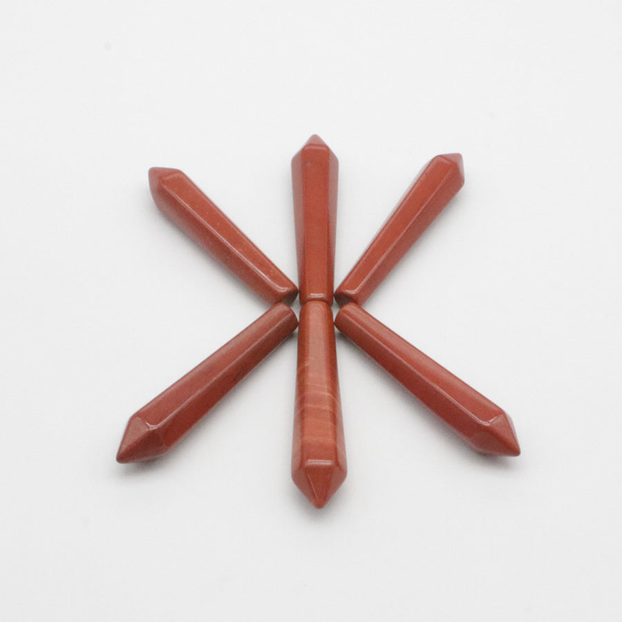 Natural Stone Hexagon Prism Loose Beads