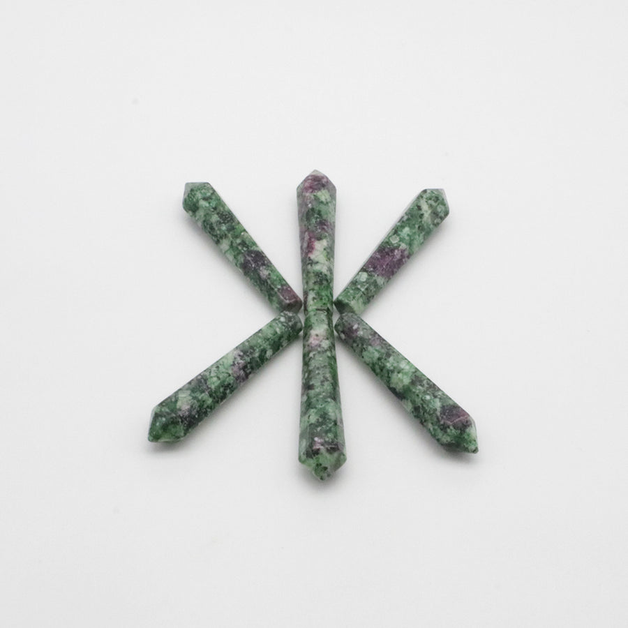 Natural Stone Hexagon Prism Loose Beads