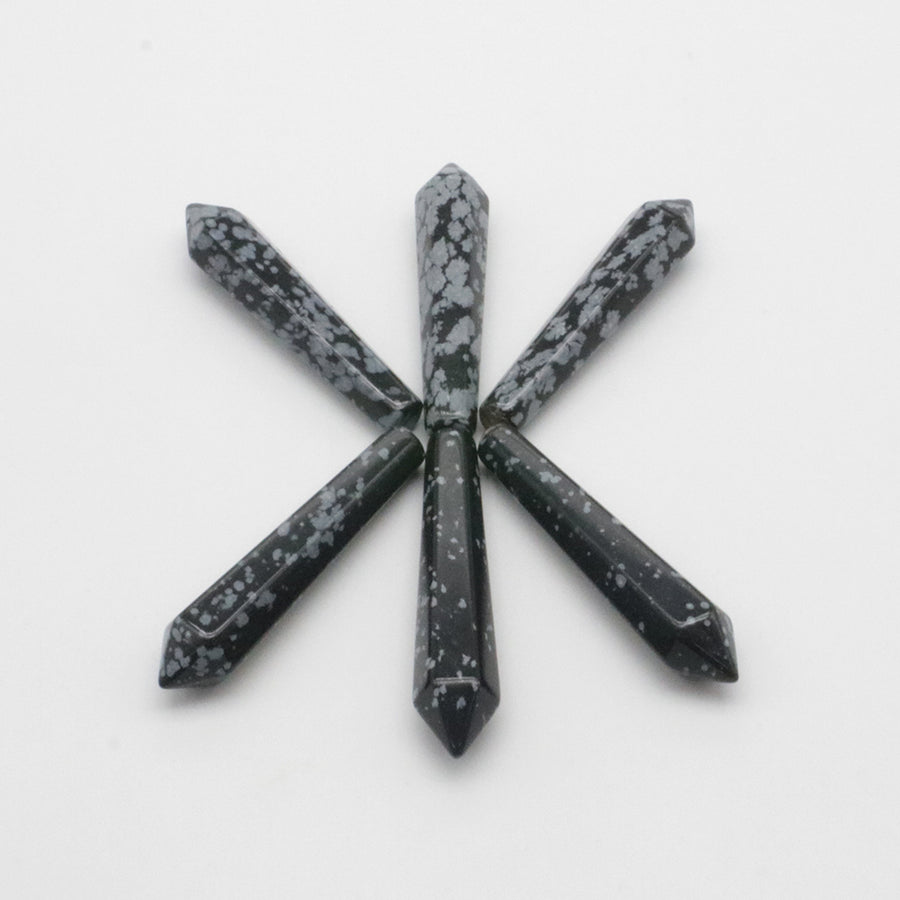 Natural Stone Hexagon Prism Loose Beads