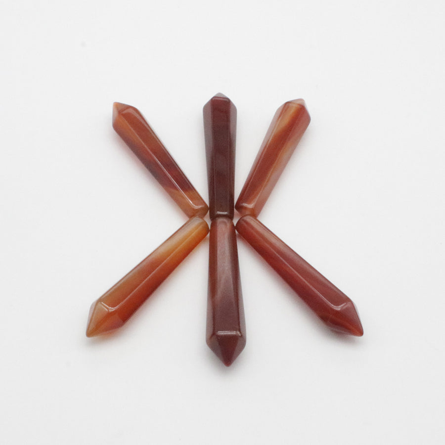 Natural Stone Hexagon Prism Loose Beads
