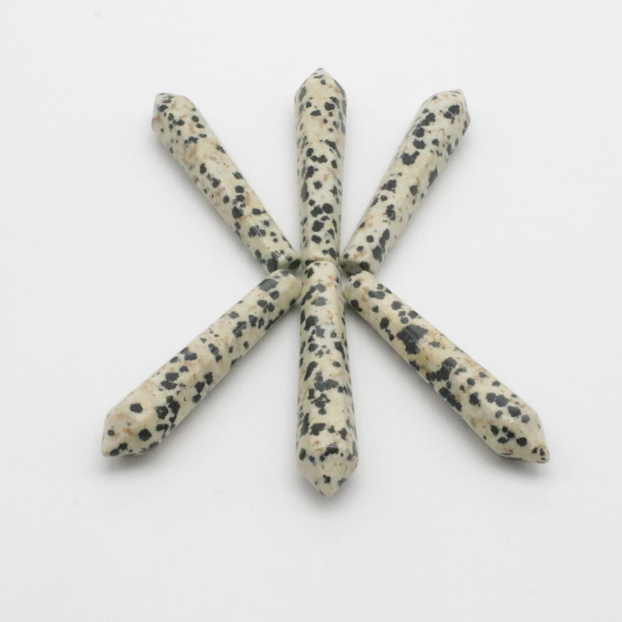 Natural Stone Hexagon Prism Loose Beads