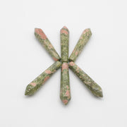 Natural Stone Hexagon Prism Loose Beads