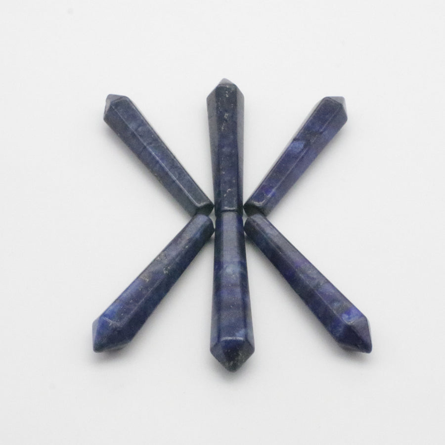 Natural Stone Hexagon Prism Loose Beads