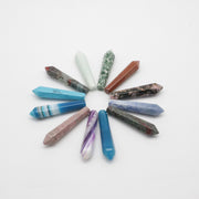 Natural Stone Hexagon Prism Loose Beads