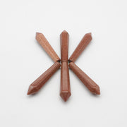 Natural Stone Hexagon Prism Loose Beads