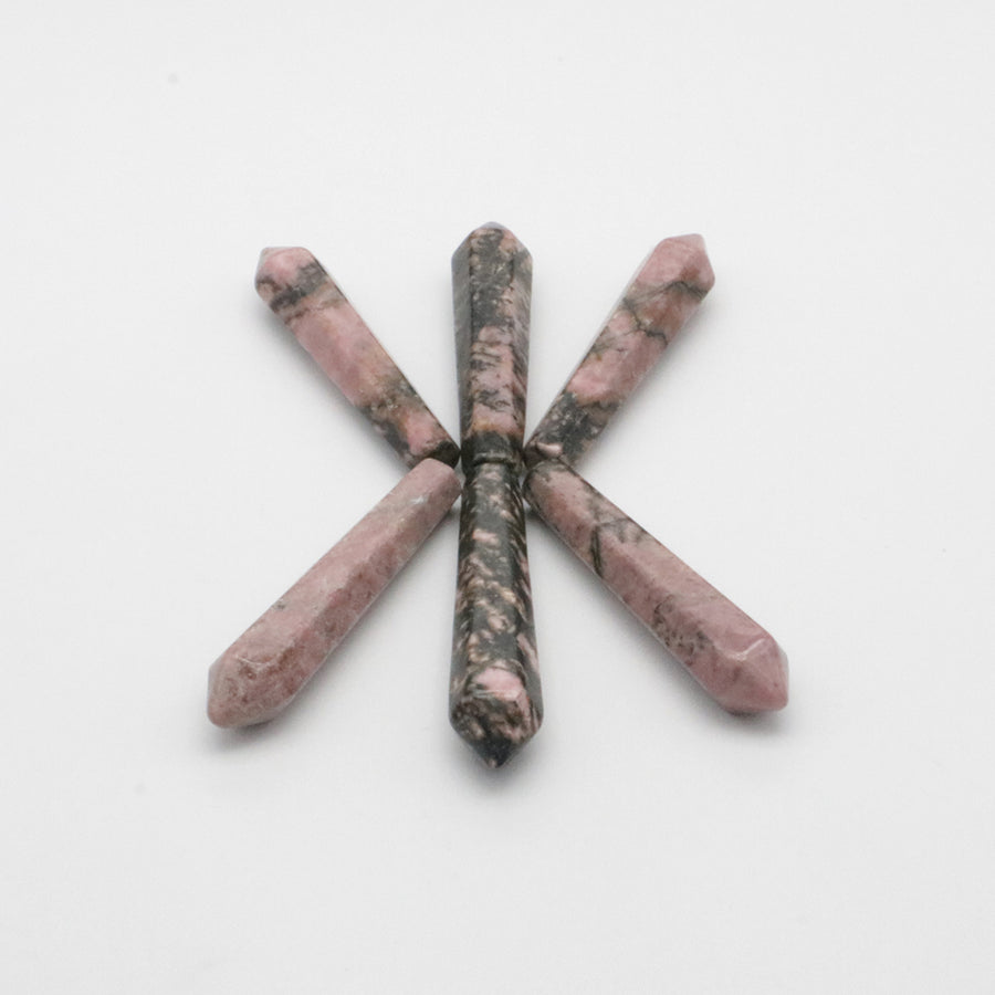 Natural Stone Hexagon Prism Loose Beads