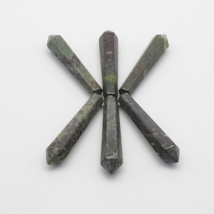 Natural Stone Hexagon Prism Loose Beads