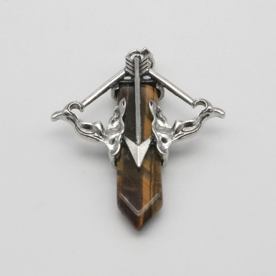 Natural Stone Cupid's Arrow Jewelry Pendant