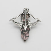 Natural Stone Cupid's Arrow Jewelry Pendant
