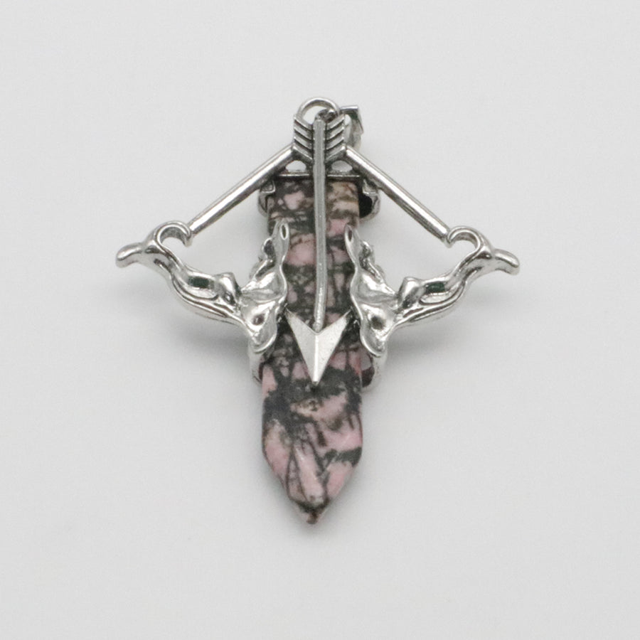 Natural Stone Cupid's Arrow Jewelry Pendant