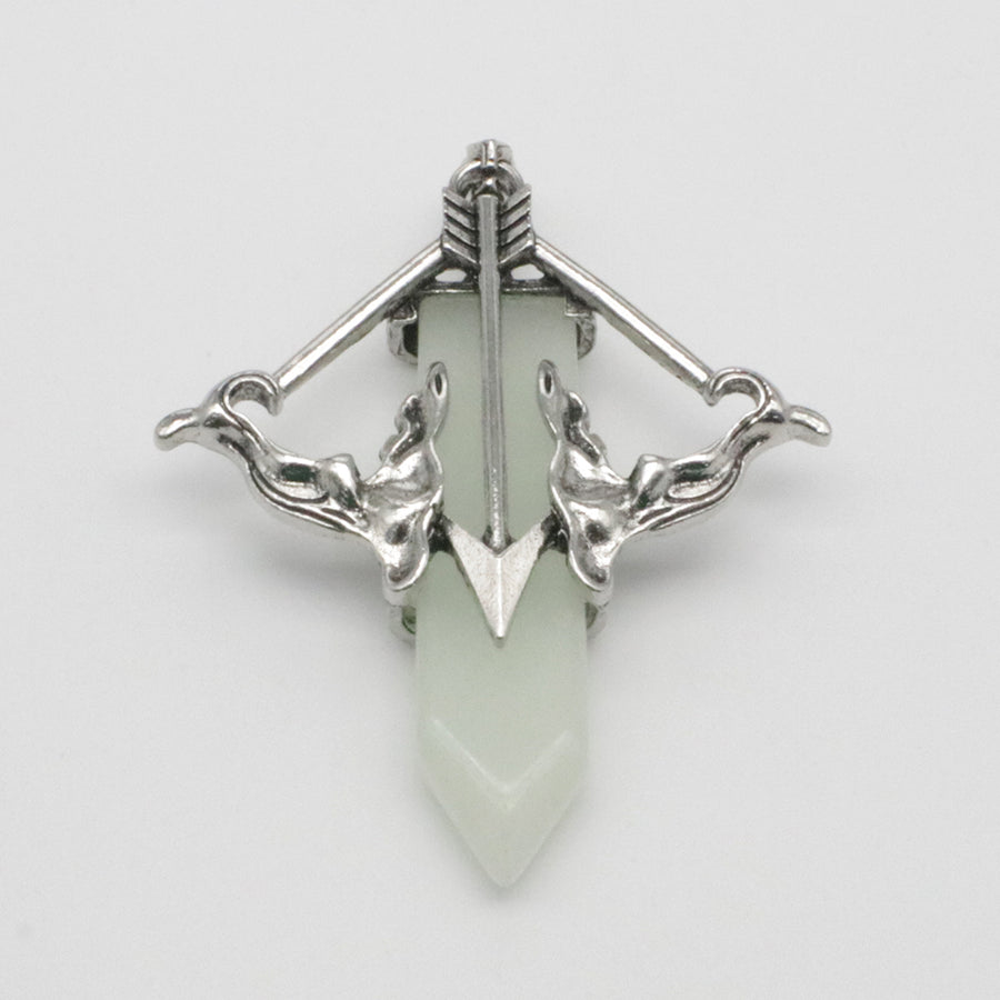 Natural Stone Cupid's Arrow Jewelry Pendant