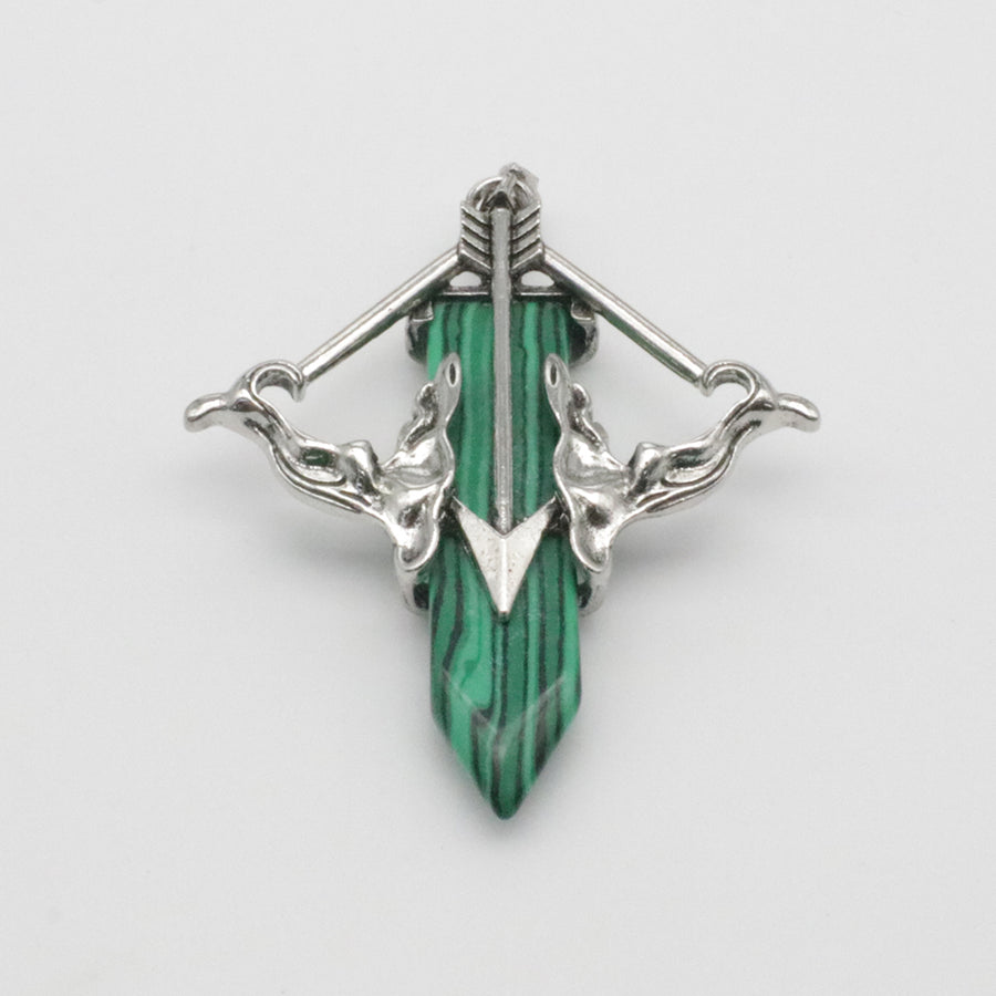Natural Stone Cupid's Arrow Jewelry Pendant