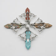 Natural Stone Cupid's Arrow Jewelry Pendant