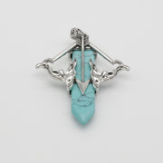 Natural Stone Cupid's Arrow Jewelry Pendant