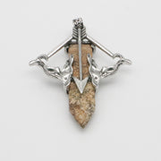 Natural Stone Cupid's Arrow Jewelry Pendant