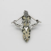 Natural Stone Cupid's Arrow Jewelry Pendant