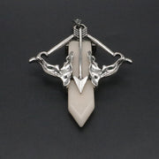 Natural Stone Cupid's Arrow Jewelry Pendant