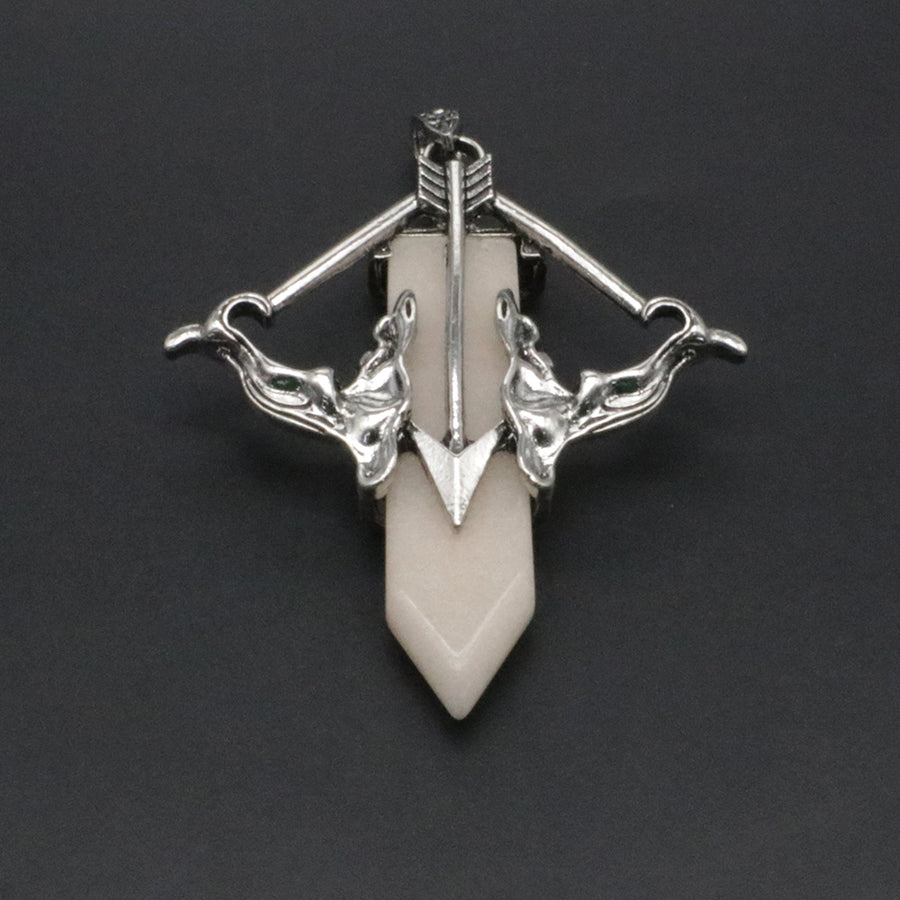 Natural Stone Cupid's Arrow Jewelry Pendant