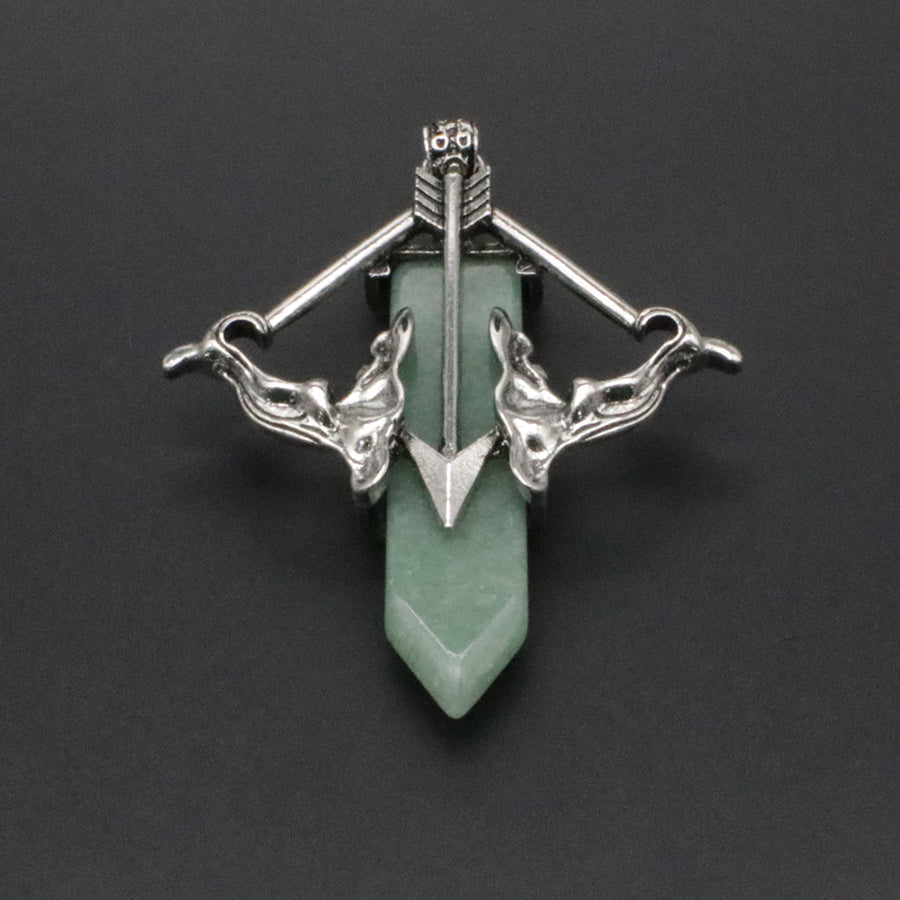 Natural Stone Cupid's Arrow Jewelry Pendant