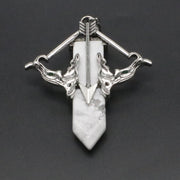 Natural Stone Cupid's Arrow Jewelry Pendant