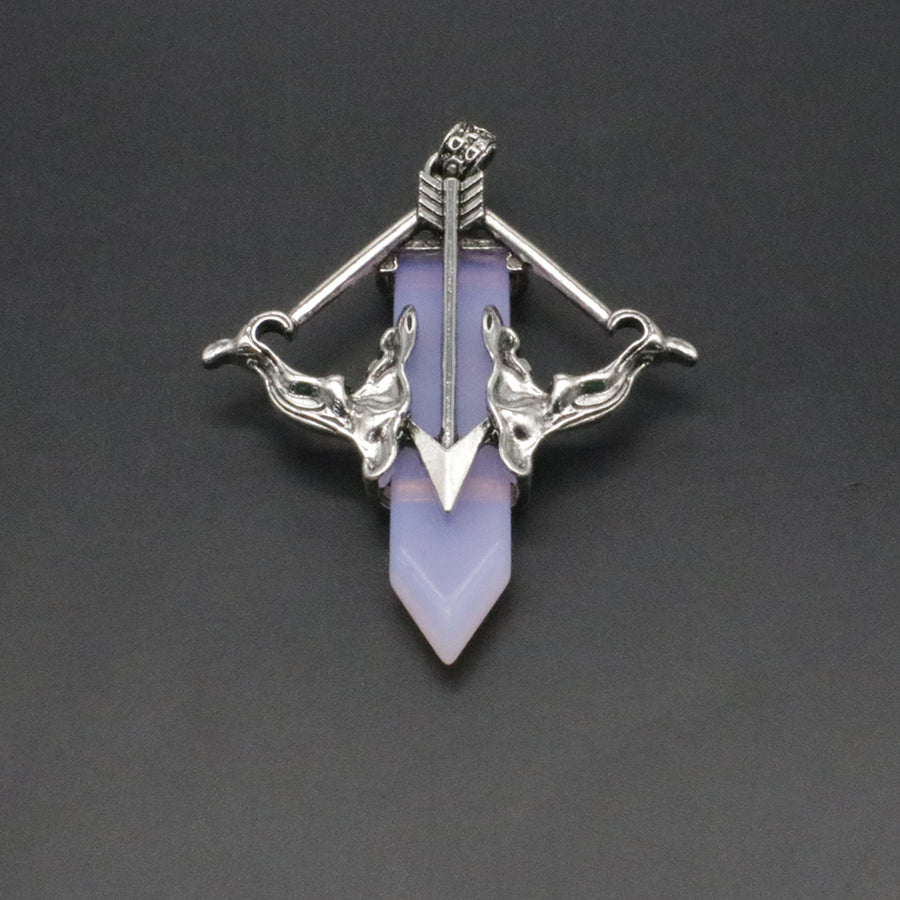 Natural Stone Cupid's Arrow Jewelry Pendant