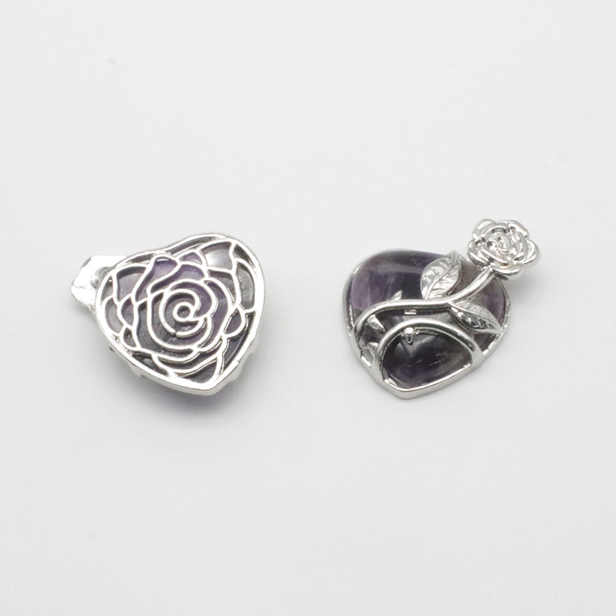 Natural Stone The Heart Of The Rose Pendant