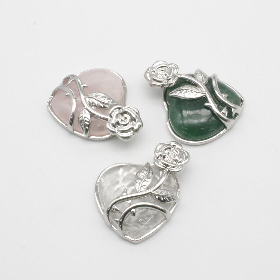 Natural Stone The Heart Of The Rose Pendant