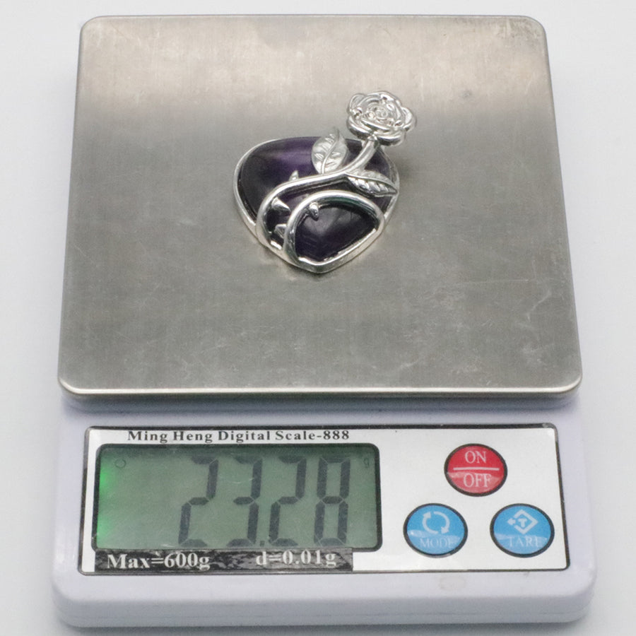 Natural Stone The Heart Of The Rose Pendant