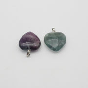 30 mm Natural Stone Heart Charm