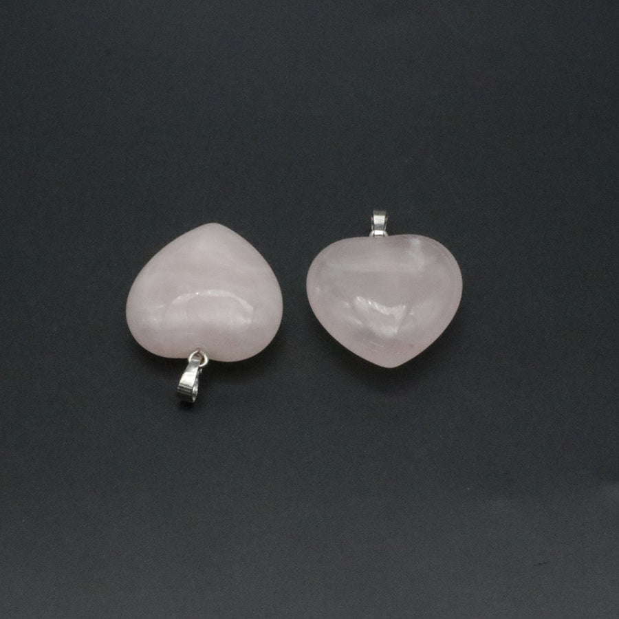 30 mm Natural Stone Heart Charm