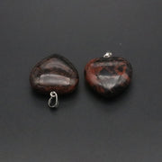 30 mm Natural Stone Heart Charm