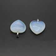 30 mm Natural Stone Heart Charm