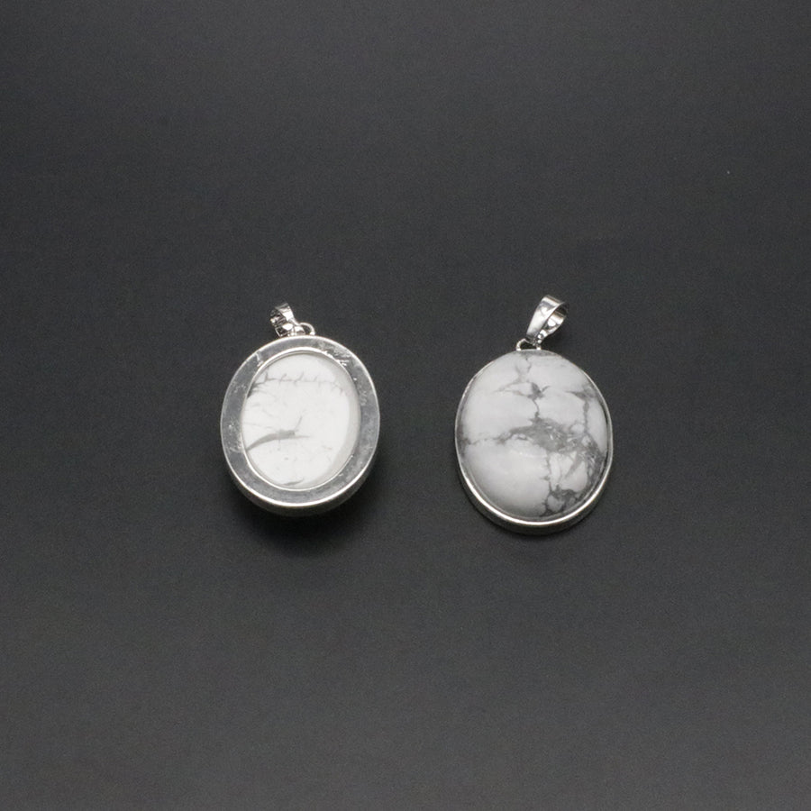 Natural Stone Oval Shape Pendant Price For 10 PCS