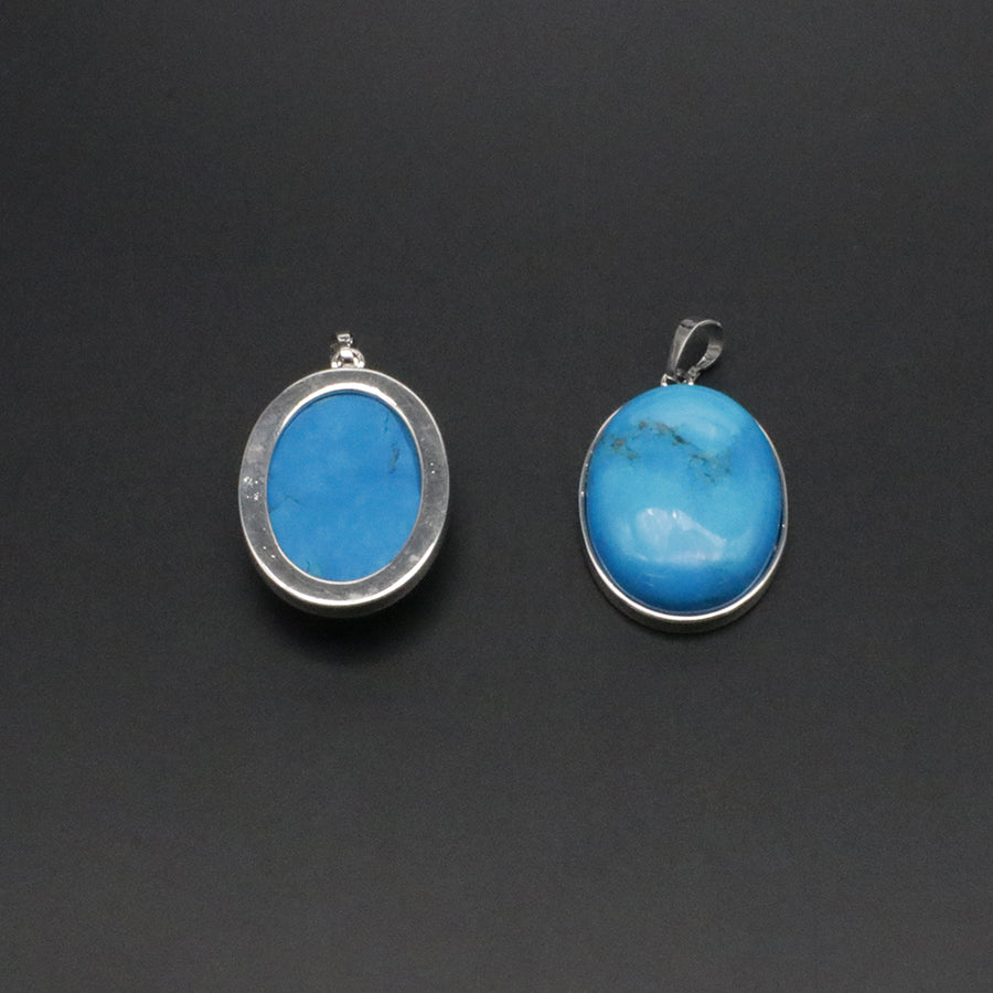 Natural Stone Oval Shape Pendant Price For 10 PCS