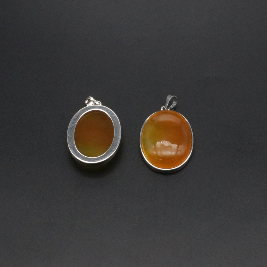 Natural Stone Oval Shape Pendant Price For 10 PCS