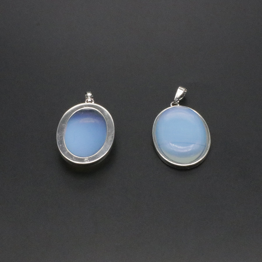 Natural Stone Oval Shape Pendant Price For 10 PCS