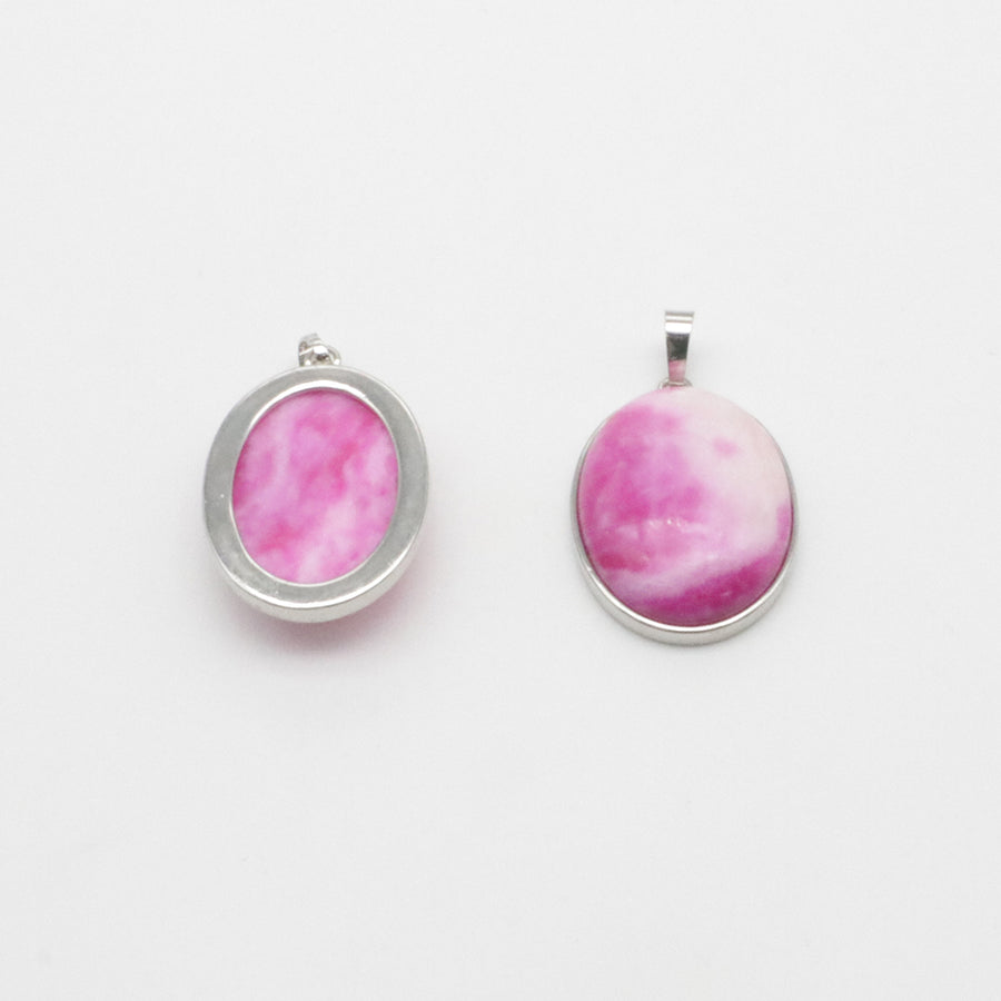 Natural Stone Oval Shape Pendant Price For 10 PCS
