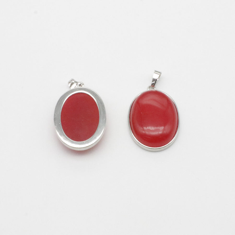 Natural Stone Oval Shape Pendant Price For 10 PCS