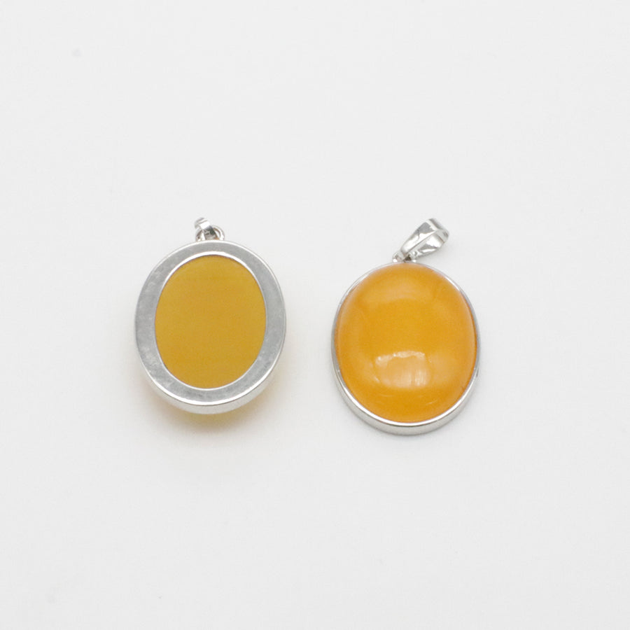 Natural Stone Oval Shape Pendant Price For 10 PCS