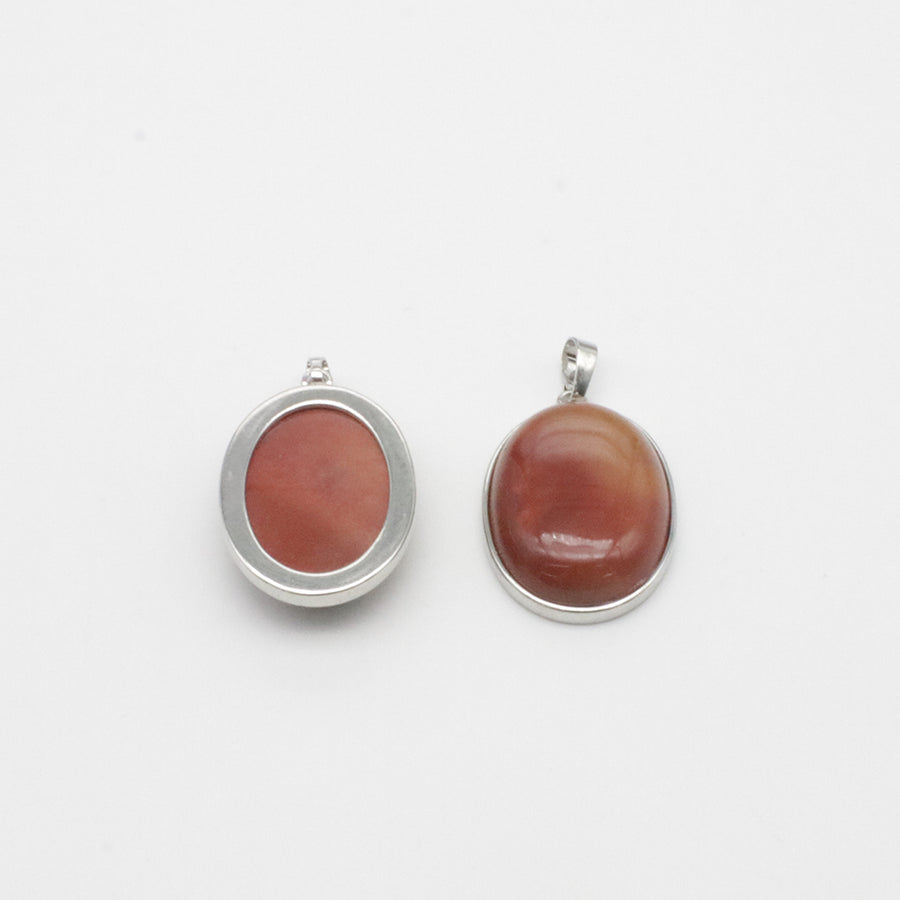 Natural Stone Oval Shape Pendant Price For 10 PCS
