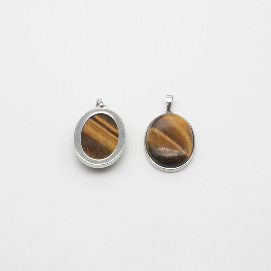 Natural Stone Oval Shape Pendant Price For 10 PCS