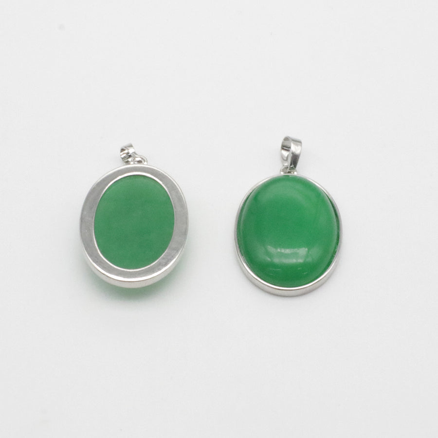 Natural Stone Oval Shape Pendant Price For 10 PCS