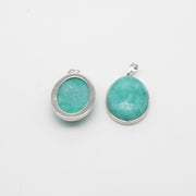 Natural Stone Oval Shape Pendant Price For 10 PCS