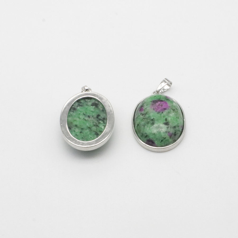 Natural Stone Oval Shape Pendant Price For 10 PCS