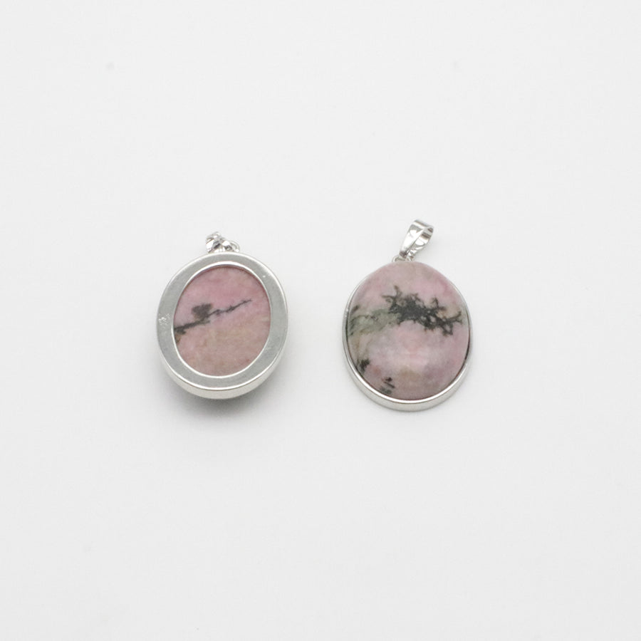 Natural Stone Oval Shape Pendant Price For 10 PCS